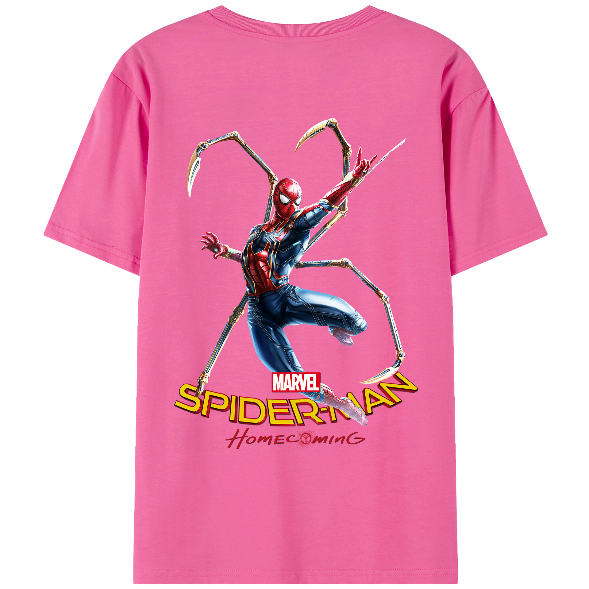 （画像用） Spider Man スパイダーマン レディース半袖Tシャツ(バックプリント)